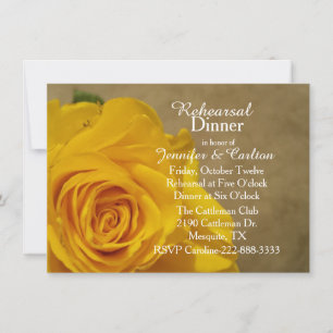 Invitación a la Cena de Ensayo de Boda de Rosa Ama