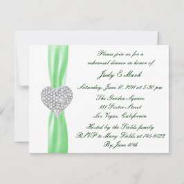 Invitación a la cena de ensayo de Diamond Heart Gr