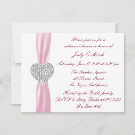 Invitación a la cena de ensayo de diamond Heart Pi