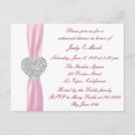 Invitación a la cena de ensayo de diamond Heart Pi