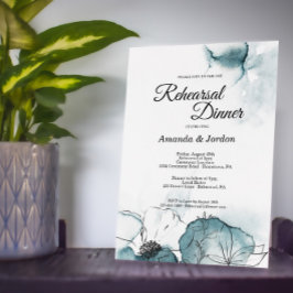 Invitación a la cena de ensayo de dibujos de color