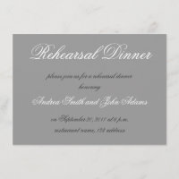 Invitación a la cena de ensayo de escritura simple