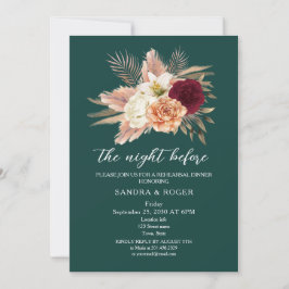 Invitación a la cena de ensayo de floración esmera