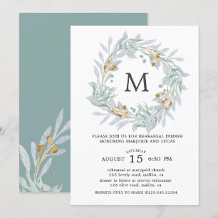 Invitación a la cena de ensayo de Gentle Botanics