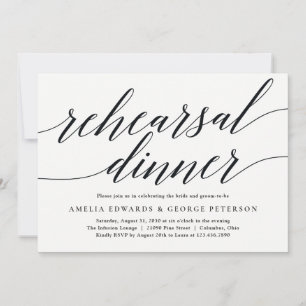 Invitación a la cena de ensayo de guión moderno