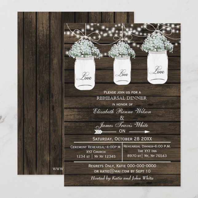 Invitación a la cena de ensayo de jares masones de (Anverso / Reverso)