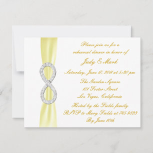 Invitación a la cena de ensayo de la boda de infin