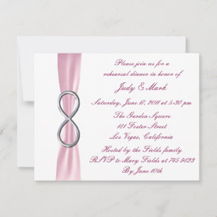 Invitación a la cena de ensayo de la boda de la in