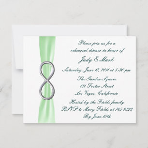 Invitación a la cena de ensayo de la boda de la in