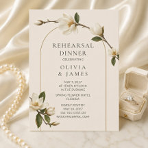 Invitación a la cena de ensayo de la boda del Arco