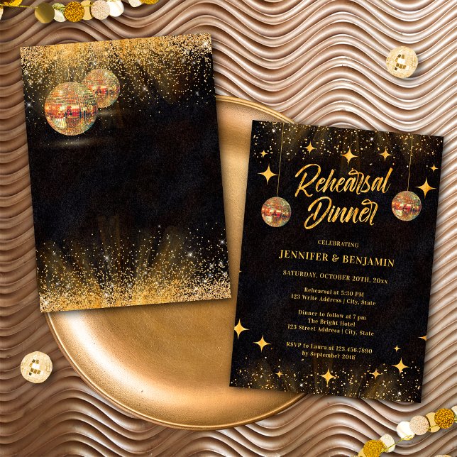 Invitación a la Cena de Ensayo de la Bola de Disco (Subido por el creador)