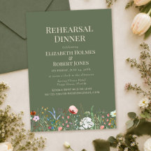 Invitación a la Cena de Ensayo de la Flor Silvestr