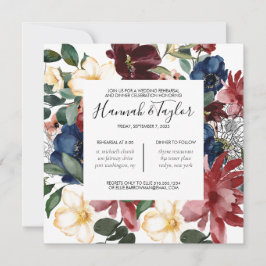 Invitación a la cena de ensayo de la Marina de Bor