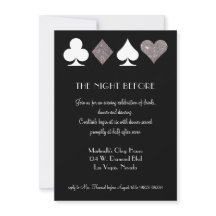 Invitación a la cena de ensayo de Las Vegas