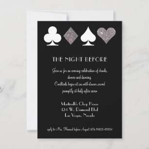 Invitación a la cena de ensayo de Las Vegas