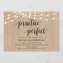 Invitación a la cena de ensayo de luces de cadena