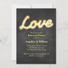 Invitación a la cena de ensayo de luces de marques