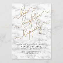 Invitación a la cena de ensayo de mármol con guión