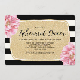 Invitación a la cena de ensayo de Moda floral / Ch