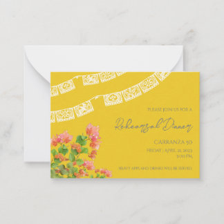 Invitación a la cena de ensayo de Papel Picado fes