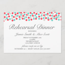 Invitación a la cena de ensayo de punto de polka A