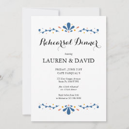 Invitación a la cena de ensayo de Talavera en Méxi