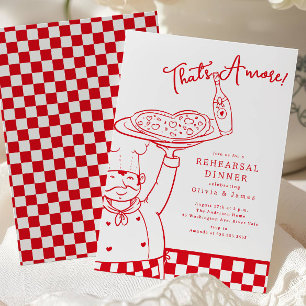 Invitación a la Cena de Ensayo de That's Amore Piz