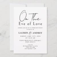 Invitación a la Cena de Ensayo en la Víspera del A