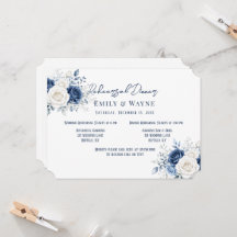 Invitación a la cena de ensayo floral de Navidad e