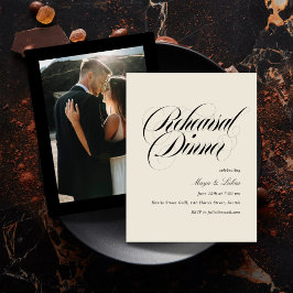 Invitación a la cena de ensayo fotográfico