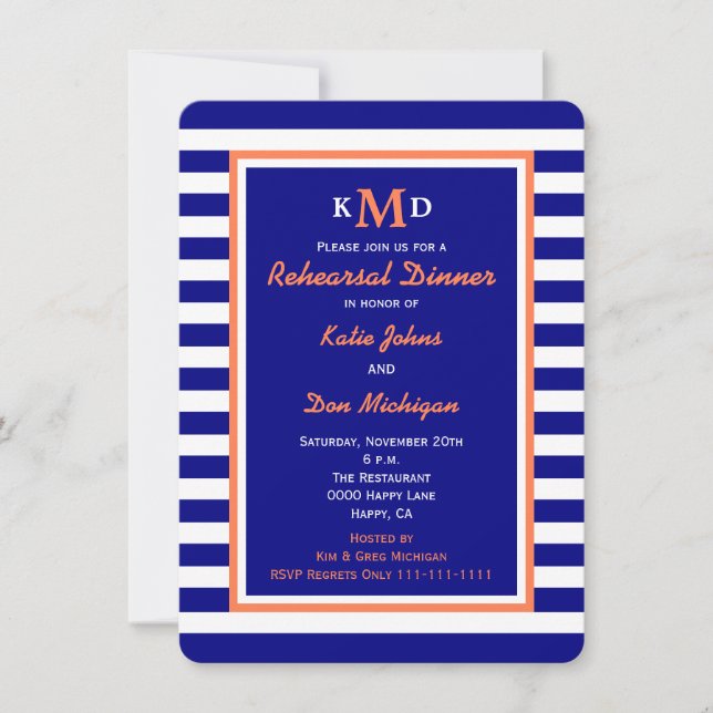 Invitación a la cena de ensayo náutico (Anverso)