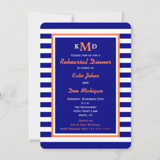 Invitación a la cena de ensayo náutico