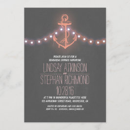 invitación a la cena de ensayo náutico de pizarra