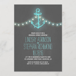 invitación a la cena de ensayo náutico de pizarra