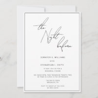 Invitación a la cena de ensayo nocturno antes del 