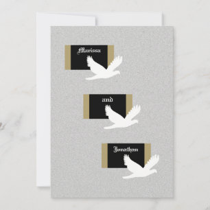Invitación a la cena de ensayo — Palomas Bodas