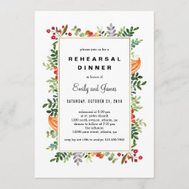 Invitación a la cena de ensayo para el ensayo de o