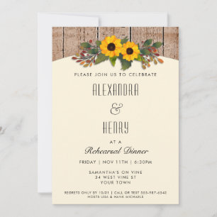 Invitación a la cena de ensayo ruso en otoño