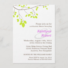 Invitación a la cena de ensayo Violet Romance