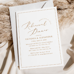 Invitación a la cena de ensayos modernos y de Moda