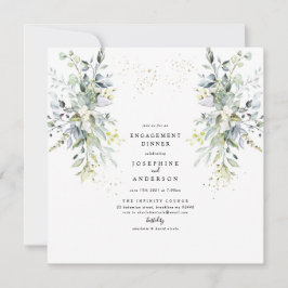 Invitación a la cena de Eucalyptus Engagement