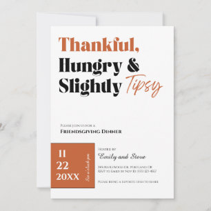 Invitación a la Cena de Friendsgiving