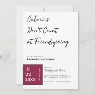 Invitación a la Cena de Friendsgiving