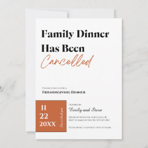 Invitación a la Cena de Friendsgiving