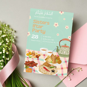 Invitación a la cena de Girly Floral Ramadan Iftar