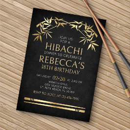Invitación a la cena de Hibachi