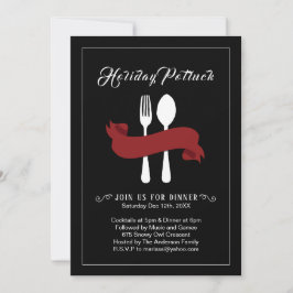 Invitación a la cena de Holiday Potluck