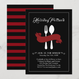 Invitación a la cena de Holiday Potluck