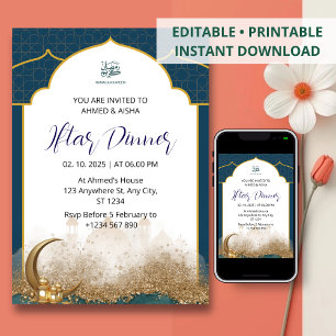 Invitación a la cena de Iftar mezquita marina rama