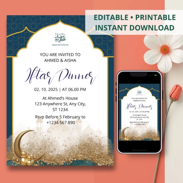Invitación a la cena de Iftar mezquita marina rama (Subido por el creador)